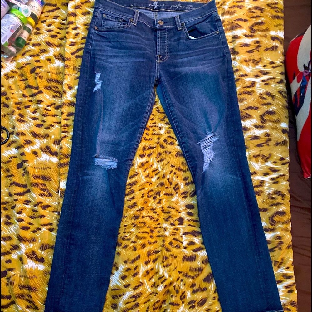 7 for all mankind skinny boyfriend jeans
